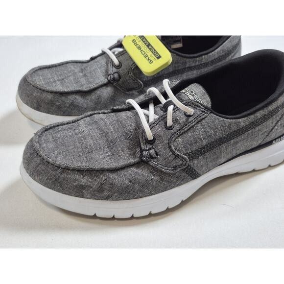 Skechers Women's On The Go Walk Lite Isla Flex Gray Comfort Shoes Size 8 EUC - Picture 2 of 6